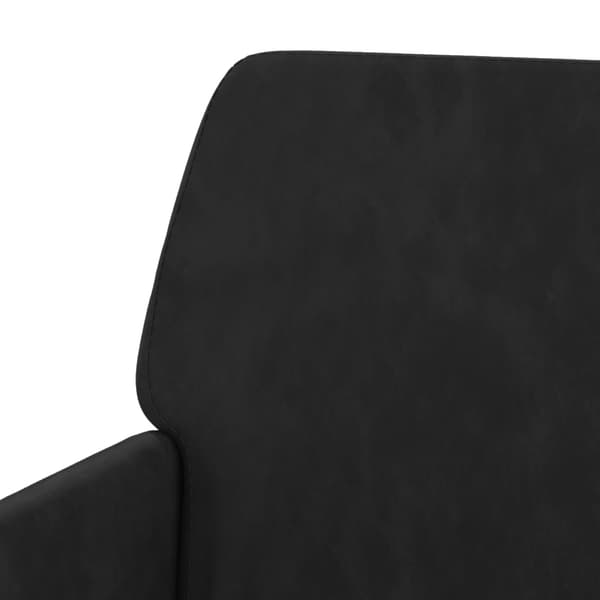 Fåtölj svart 62x79x79 cm sammet