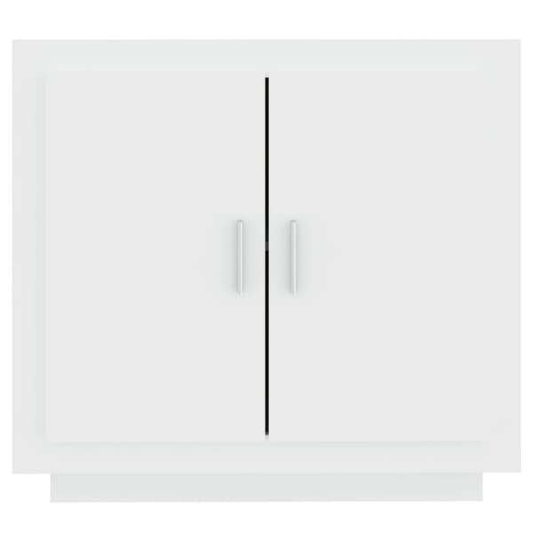 Skänk vit 80x40x75 cm konstruerat trä