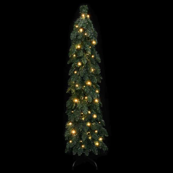 Belyst plastgran med 60 LEDs 120 cm