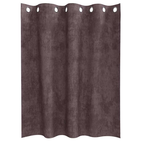 Sammetsgardiner 2 st Brun 140 x 140 cm Sammet
