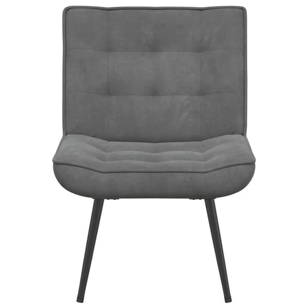 Vilstol mörkgrå 64x74x84 cm sammet