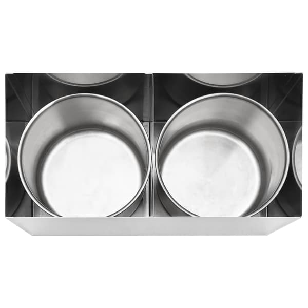 Dressingbehållare rostfritt stål 2 x 3,5 L