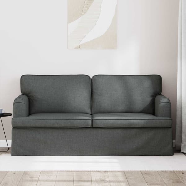 Soffa Mörkgrå 162 x 80 x 85 cm tyg