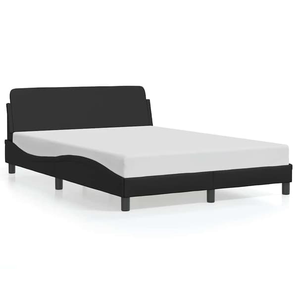 Bed Frame "Dover" Black 120x200 cm Faux Leather