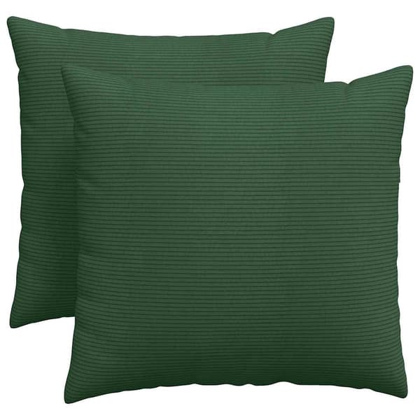 Sofakuddar 2 pcs Mörkgrön 50 x 50 cm Kordread tyg
