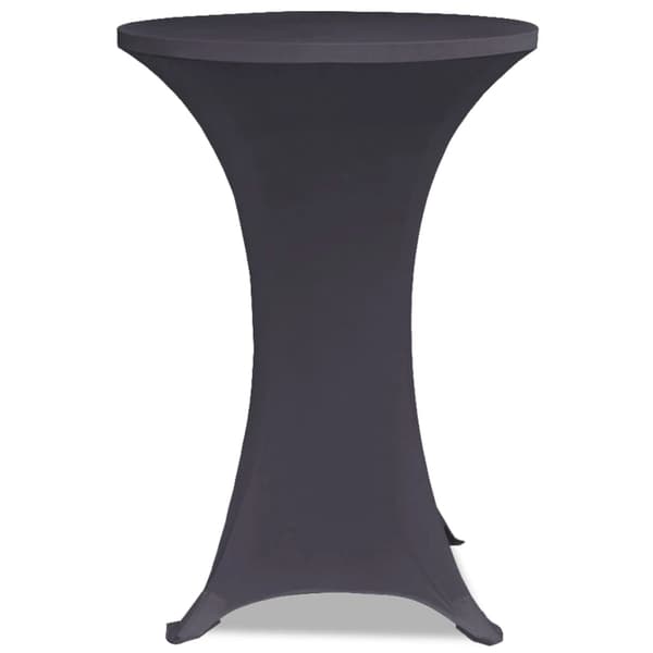 Elastiskt bordsöverdrag 2 st 60 cm antracit