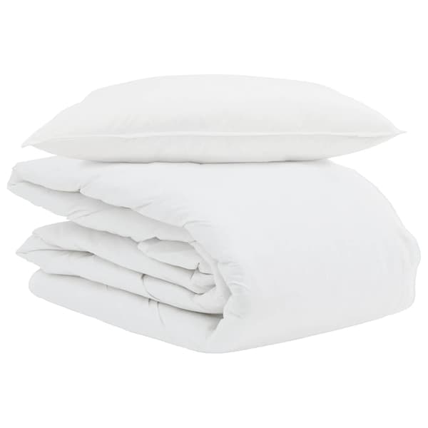 Sommar Duvet med kudde 2 pcs Vit Dunfjäder