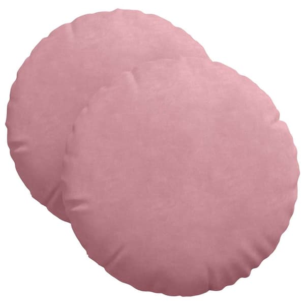 Sittkuddar 2 pcs Rosa Ø 40 x 13 cm Sammet
