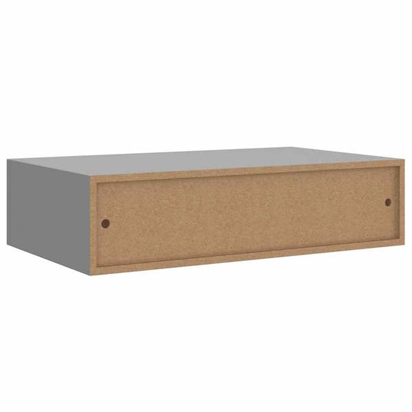 Väggmonterad låda svart 40x23,5x10 cm MDF