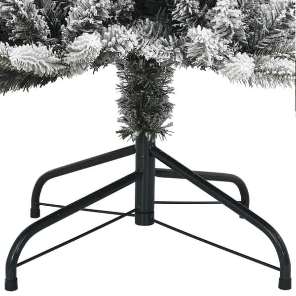 Plastgran med 300 LEDs och snö 240 cm