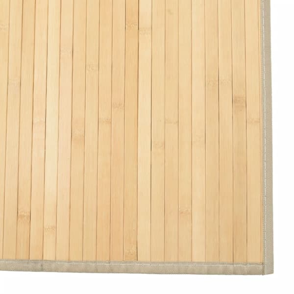 Matta rektangulär ljus naturlig 80x200 cm bambu