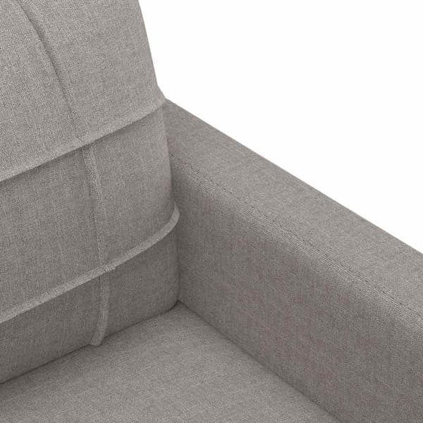 Fåtölj taupe 60 cm tyg