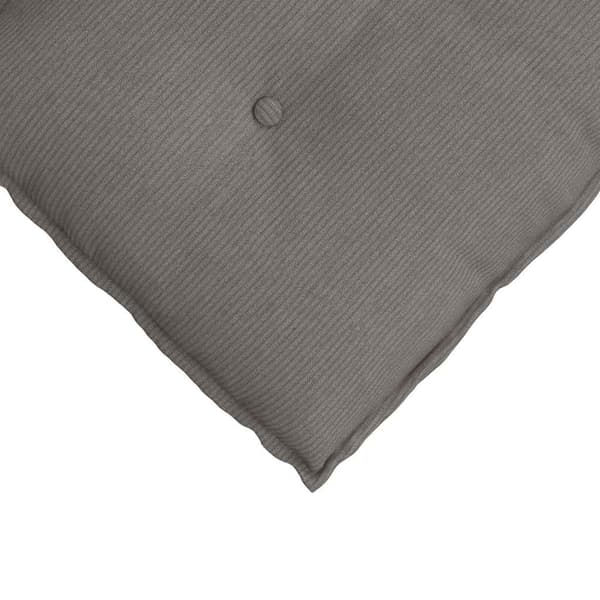 Ryggkudde Ljusgrå 80 x 50 cm Kordread tyg