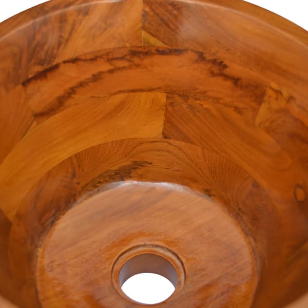 Handfat i massiv teak Φ40x20 cm