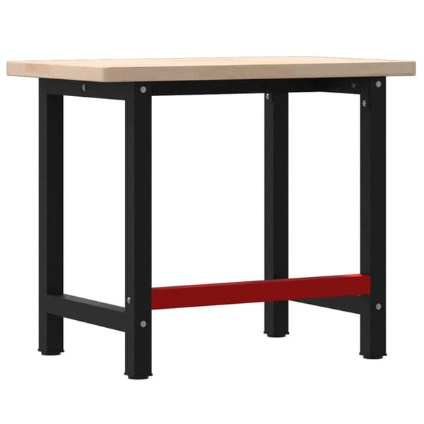 Arbetsbänk 100x60x83 cm massiv ek rektangulär