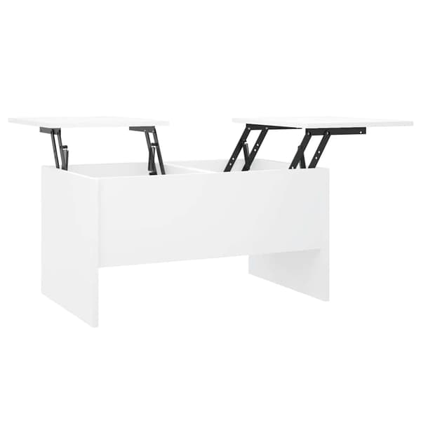 Soffbord vit 80x50x42,5 cm konstruerat trä