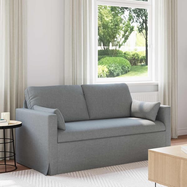 Soffa Ljusgrå 158 x 78 x 80 cm tyg
