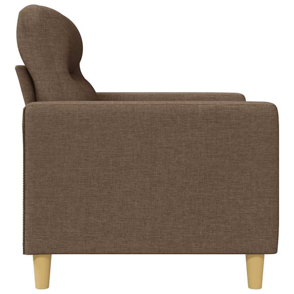 3-sitssoffa brun 180 cm tyg
