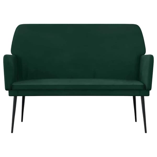 Bänk mörkgrön 108x79x79 cm sammet