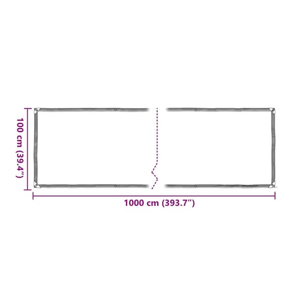 Växtskydd med öljetter 1x10 m polyeten