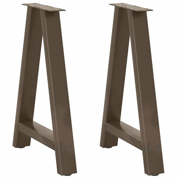 Matbordsben A-formade 2 st 60x(72-73) cm stål