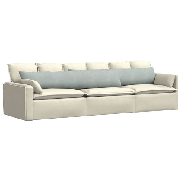 Sofakuddar 2 pcs Ljusgrå 200 x 40 cm Kordread tyg