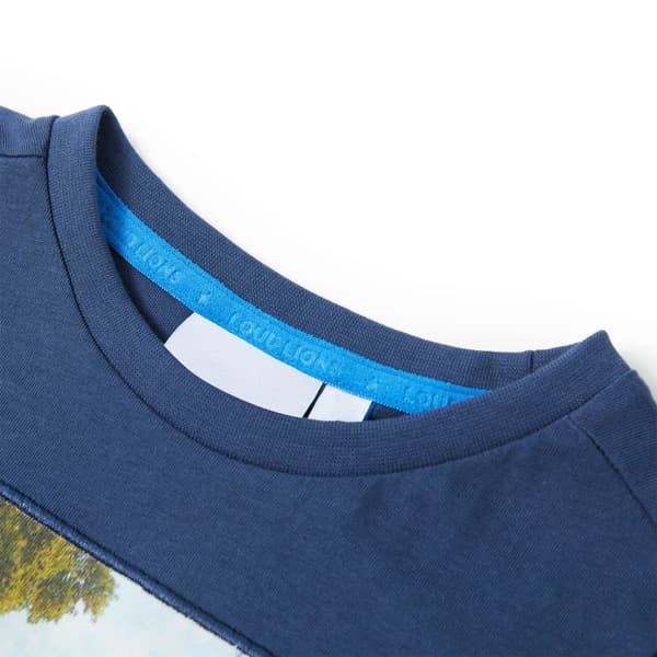 T-shirt för barn mörkblå 116
