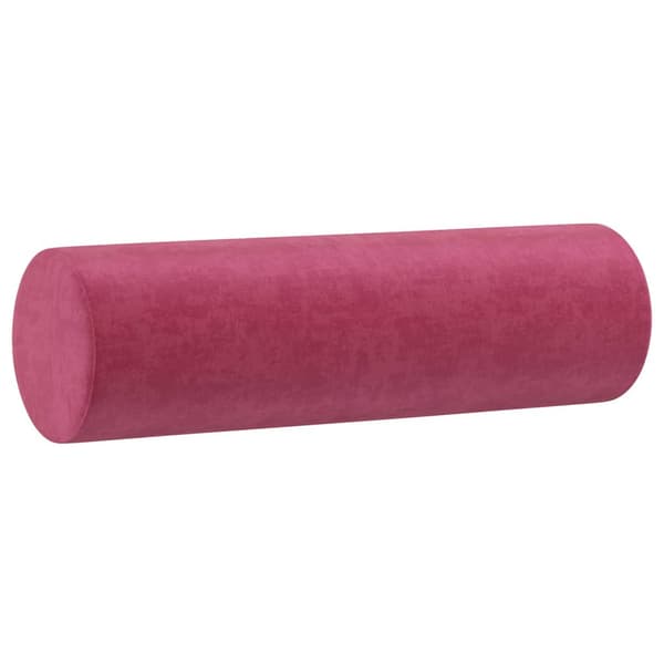 2-sitssoffa med prydnadskuddar vinröd 140 cm sammet