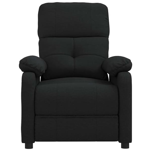Massagefåtölj svart tyg