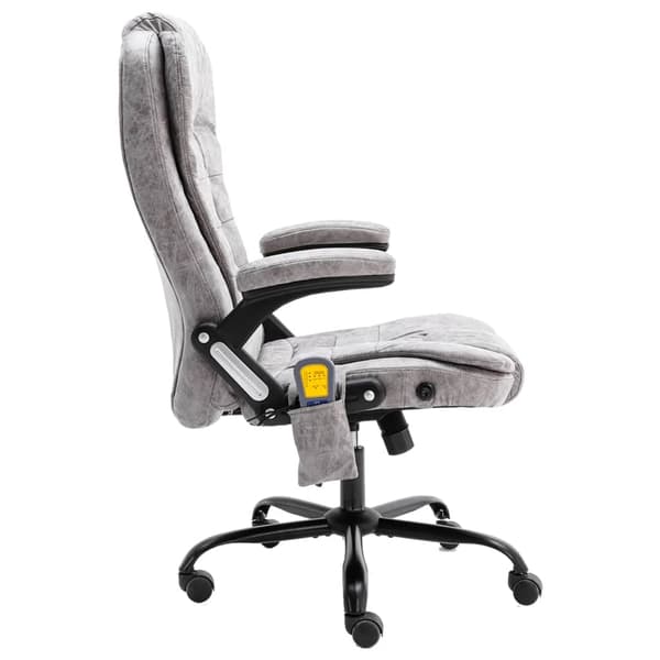 Massagekontorsstol ljusgrå konstmocka