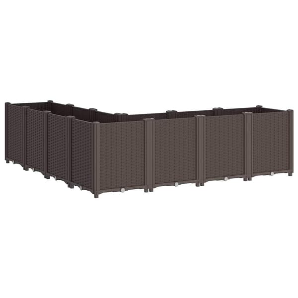Odlingslåda brun 160x160x53 cm PP
