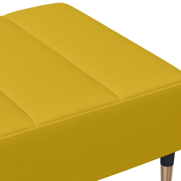 Fotpall Gul 77x55x31 cm sammet