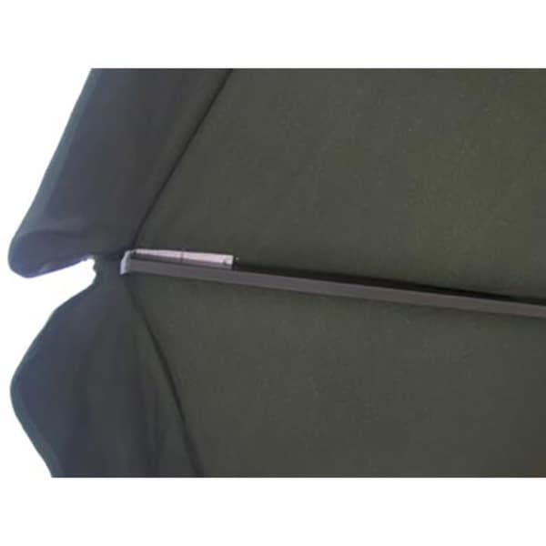 Parasoll aluminium grön 500 cm