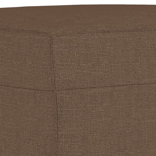 Fotpall brun 60x50x41 cm tyg