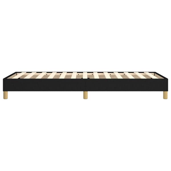 Boxspring-sängram svart 90x190 cm tyg
