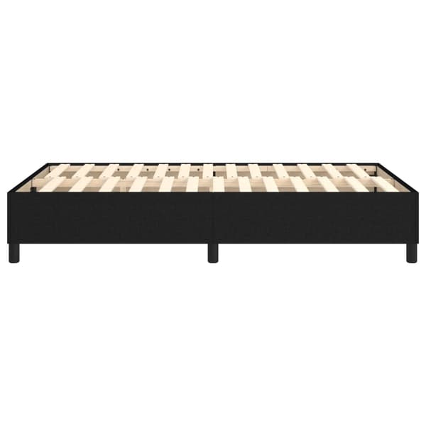 Boxspring-sängram svart 120x200 cm tyg
