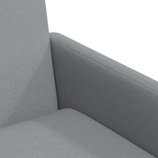 Matstolar 2 pcs Ljusgrå 57 x 67 x 95 cm tyg