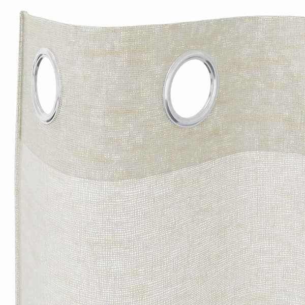Voile Gardin 2 st Kräm 225 x 140 cm Polyester