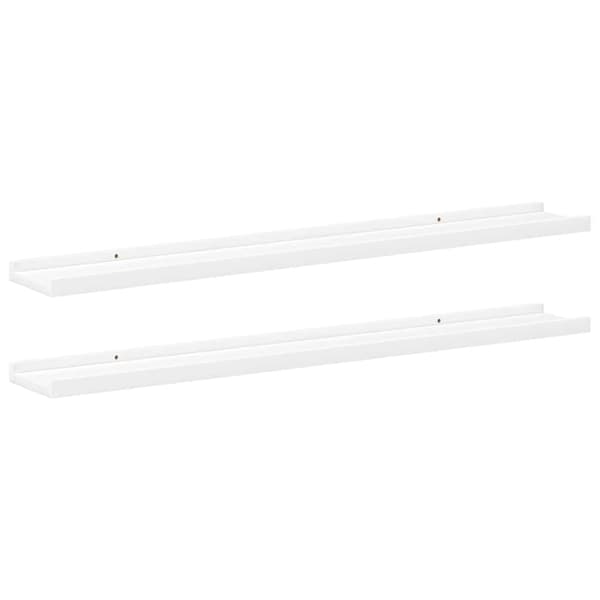 Tavellist 2 st vit 80x9x3 cm MDF