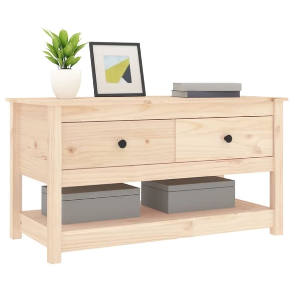 Soffbord 102x49x55 cm massiv furu