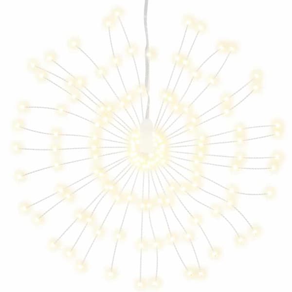 Julbelysning 4 st 140 LED varmvit 17 cm