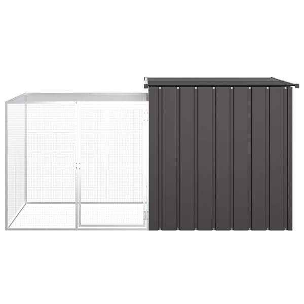 Hönsbur antracit 200x91x100 cm galvaniserat stål