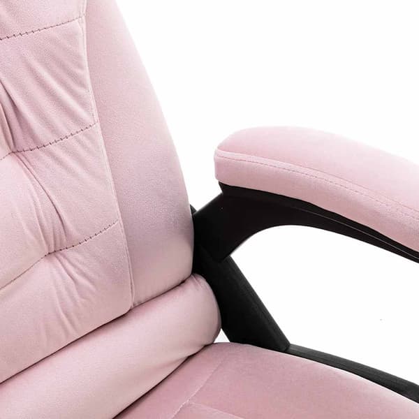 Massagekontorsstol rosa sammet