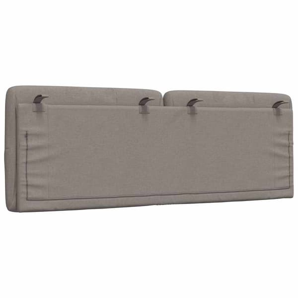 Headboard Cushion Taupe 140 cm Fabric