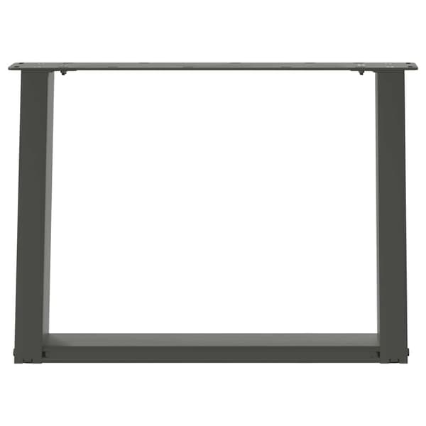 Soffbordsben U-formade 2 st antracit 60x(42-43) cm stål