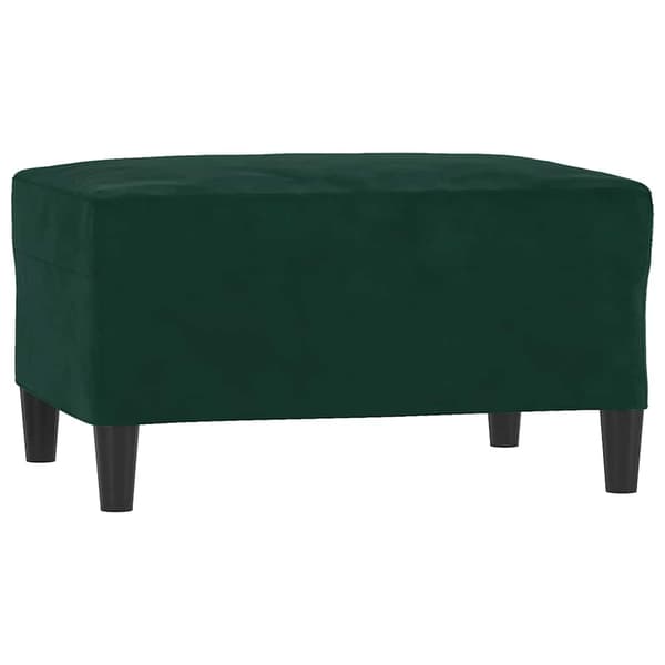 Fotpall mörkgrön 70x55x41 cm sammet