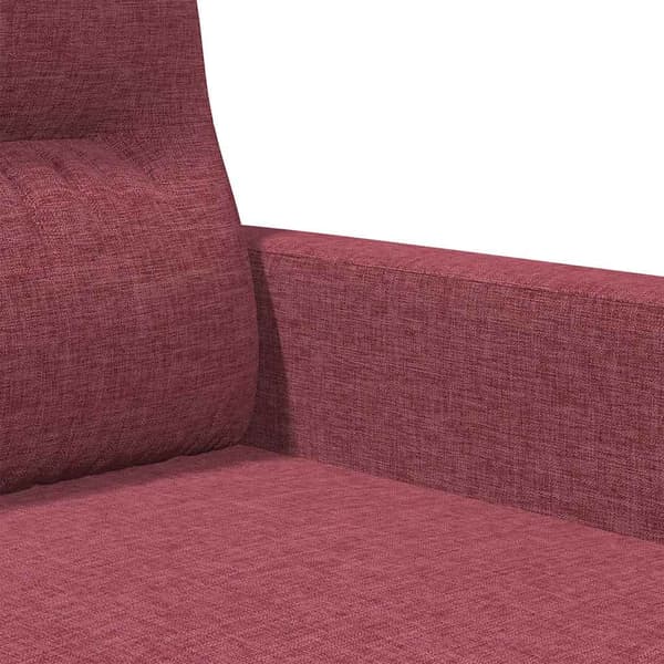 2-sitssoffa vinröd 120 cm tyg