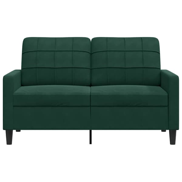 Soffa 2-sits mörkgrön 120 cm sammet