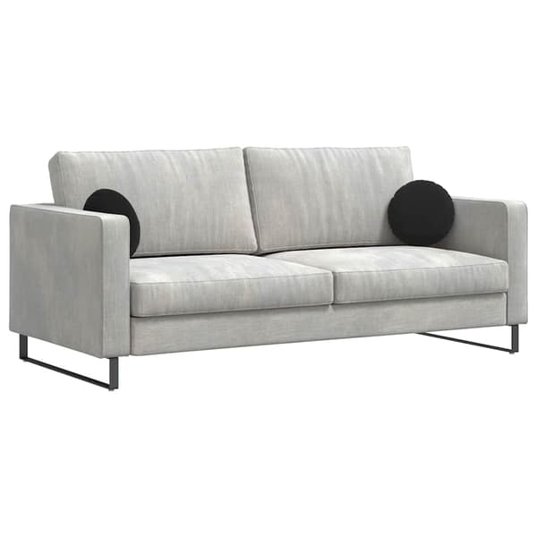 Sittkuddar 2 pcs Svart Ø30 x 13 cm Sammet
