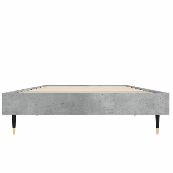 Sängram betonggrå 75x190 cm konstruerad trä